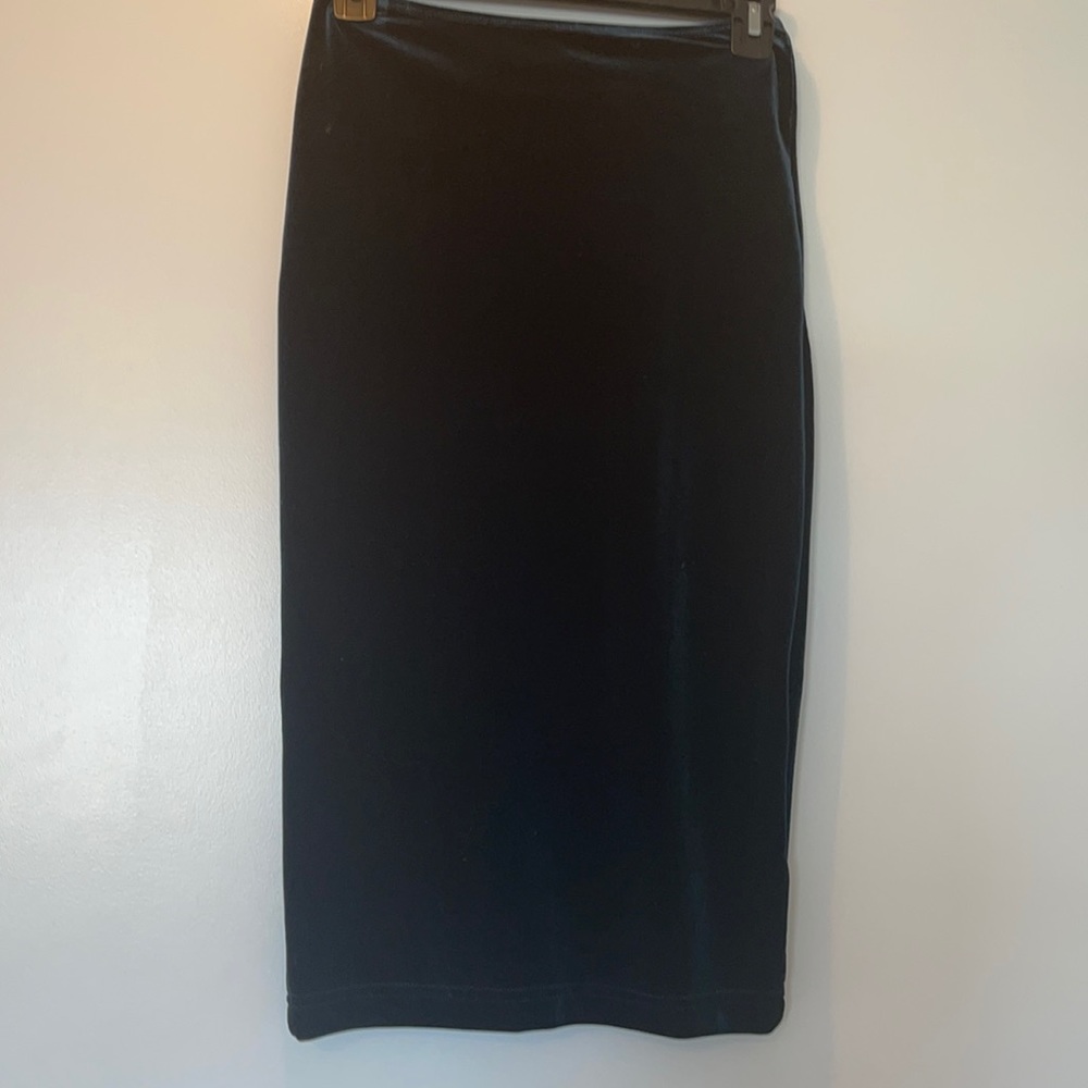 American Apparel Velvet Pencil Skirt
